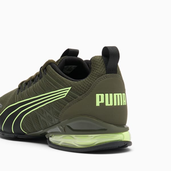 Zapatos para correr para hombre Enzo Wide, Dark Olive-Fizzy Apple, extralarge